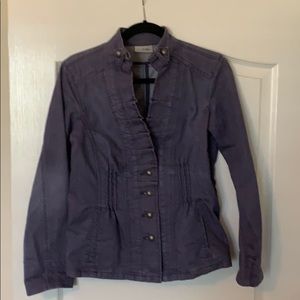 Chico’s Platinum denim jacket
